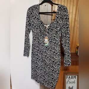 Boden New With Tags Black/white Paisley Design Size 8 Lightweight Dress